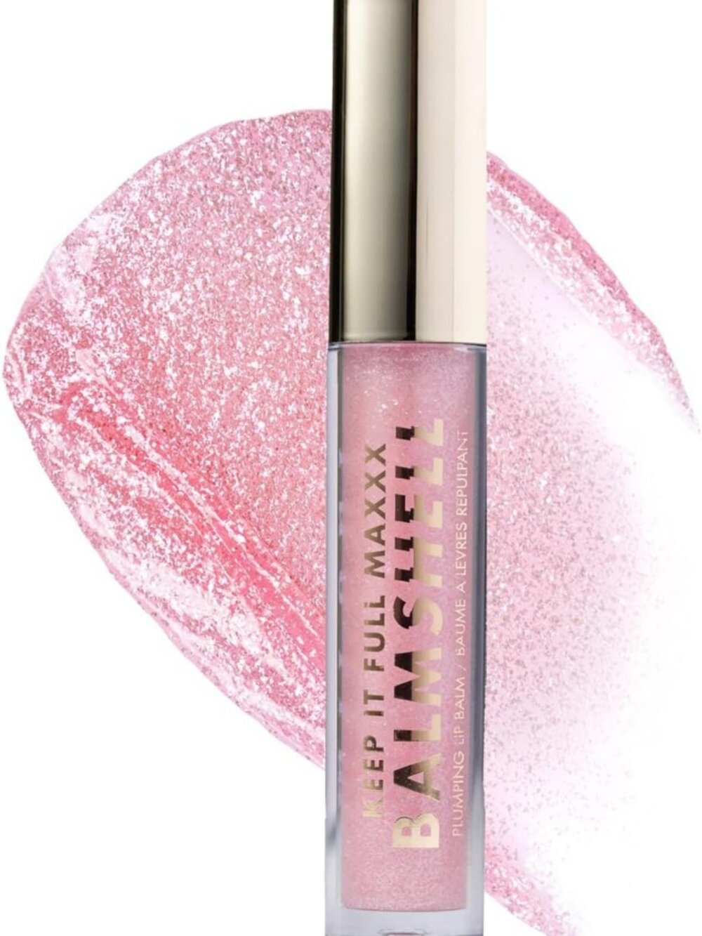 Maxxx Lip Plumper Gloss - Sparkling Pink, Hydrating, High-Shine, Volumizing